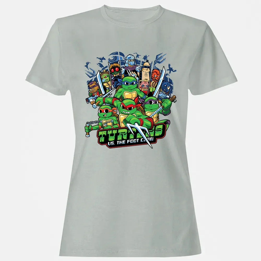 Turtles vs Foot Clan Women's T-shirt - 2