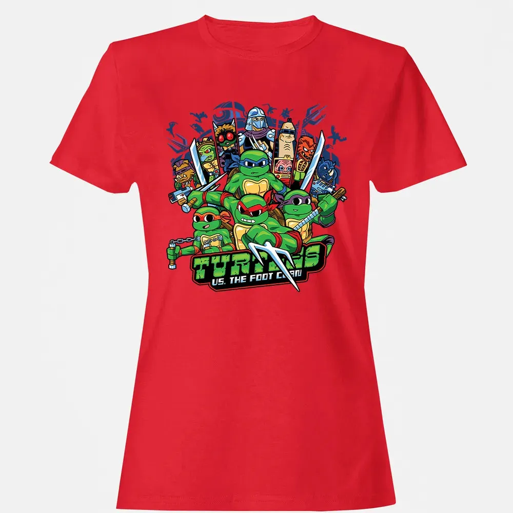 Turtles vs Foot Clan Women's T-shirt - 13