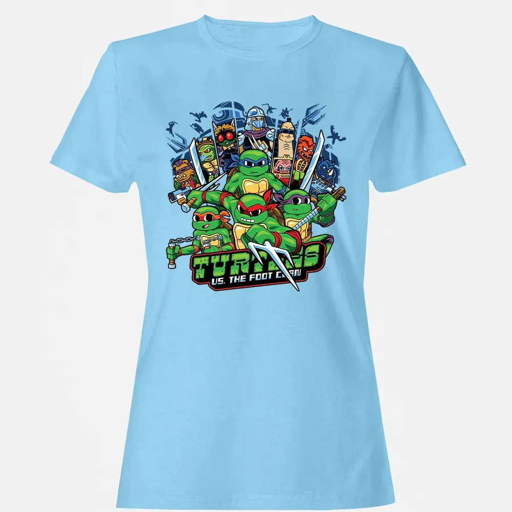 Turtles vs Foot Clan Women's T-shirt - 8