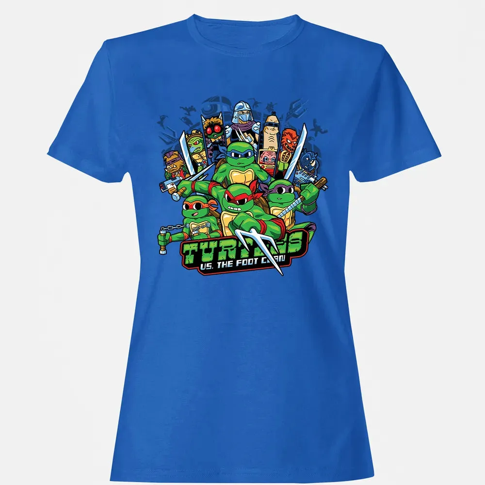 Turtles vs Foot Clan Women's T-shirt - 14
