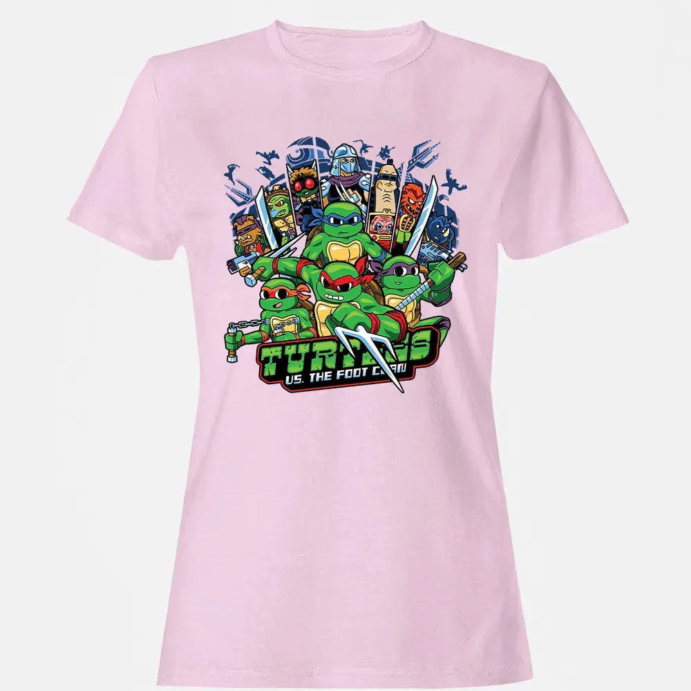 Turtles vs Foot Clan Women's T-shirt - 9