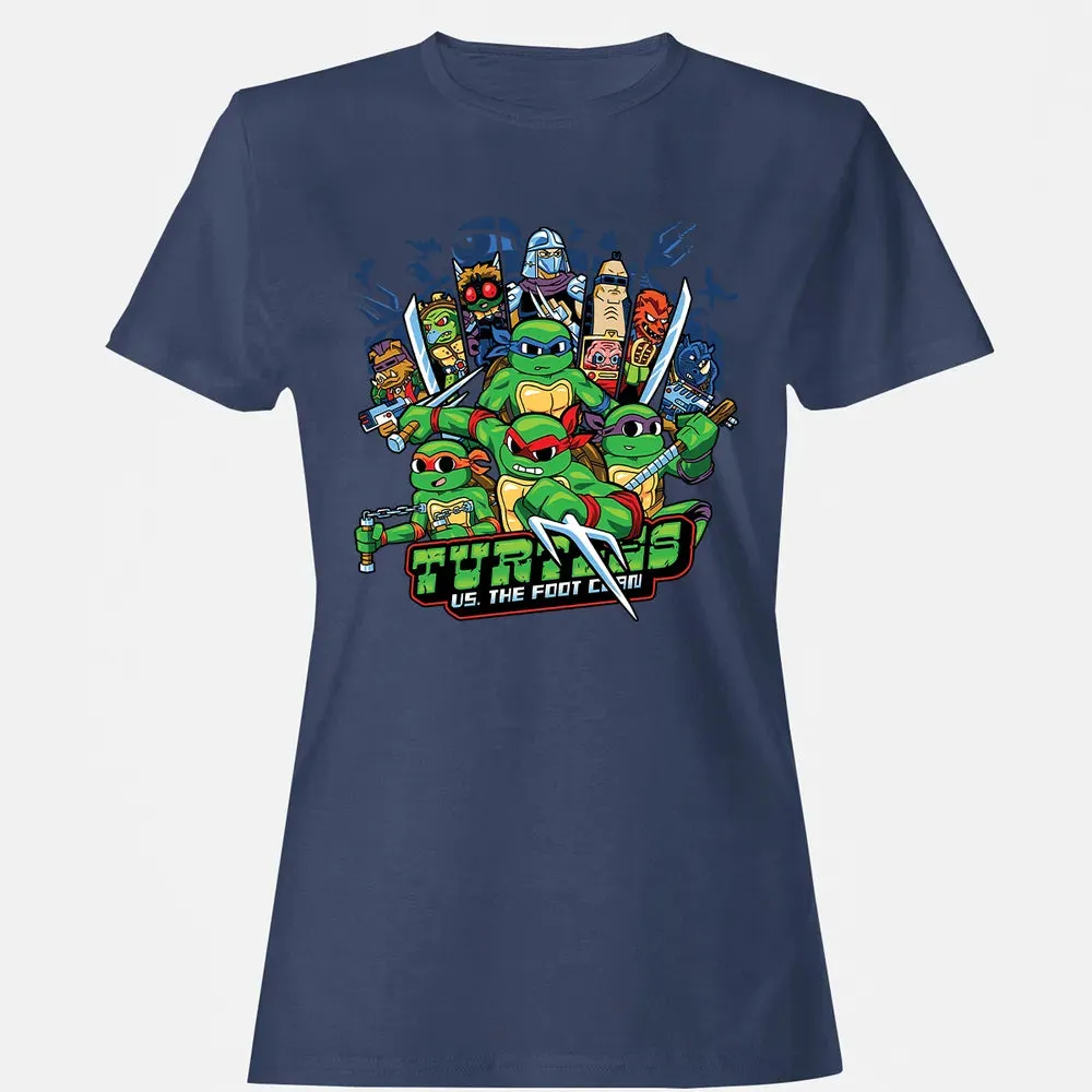 Turtles vs Foot Clan Women's T-shirt - 10