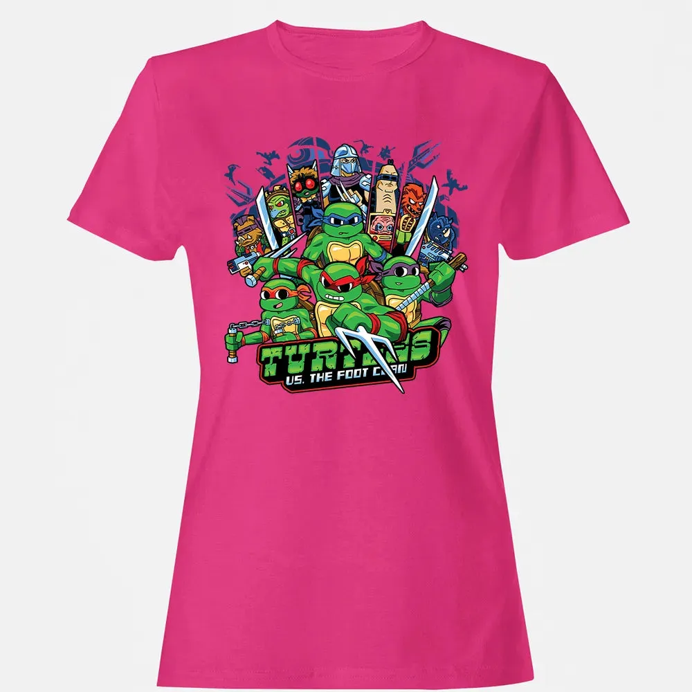 Turtles vs Foot Clan Women's T-shirt - 6