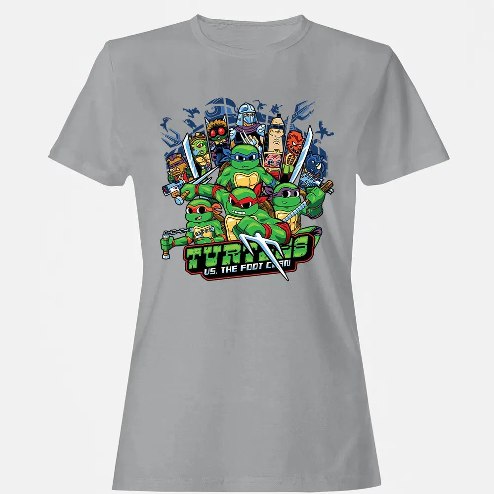 Turtles vs Foot Clan Women's T-shirt - 15