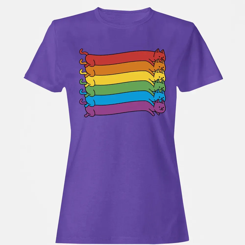 Rainbow Cats Pride Flag Women's T-shirt - 12
