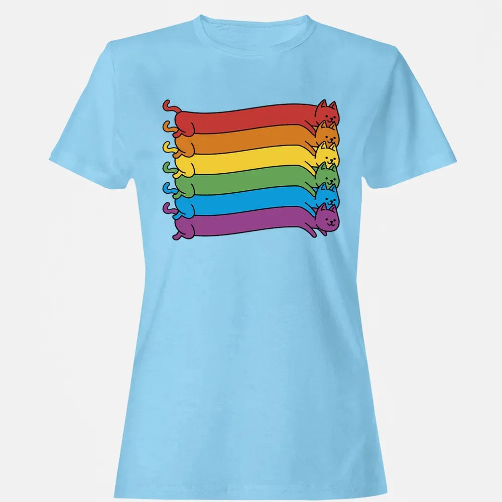 Rainbow Cats Pride Flag Women's T-shirt - 8