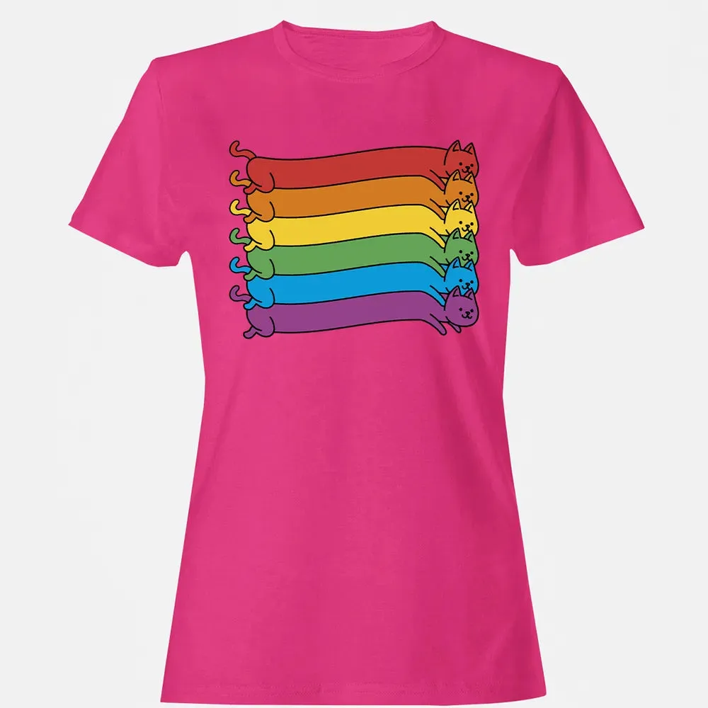 Rainbow Cats Pride Flag Women's T-shirt - 6