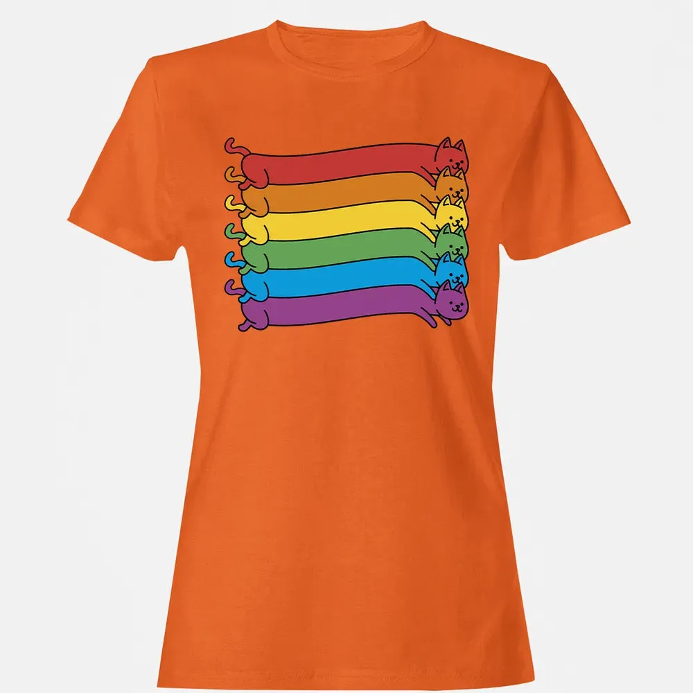 Rainbow Cats Pride Flag Women's T-shirt - 11