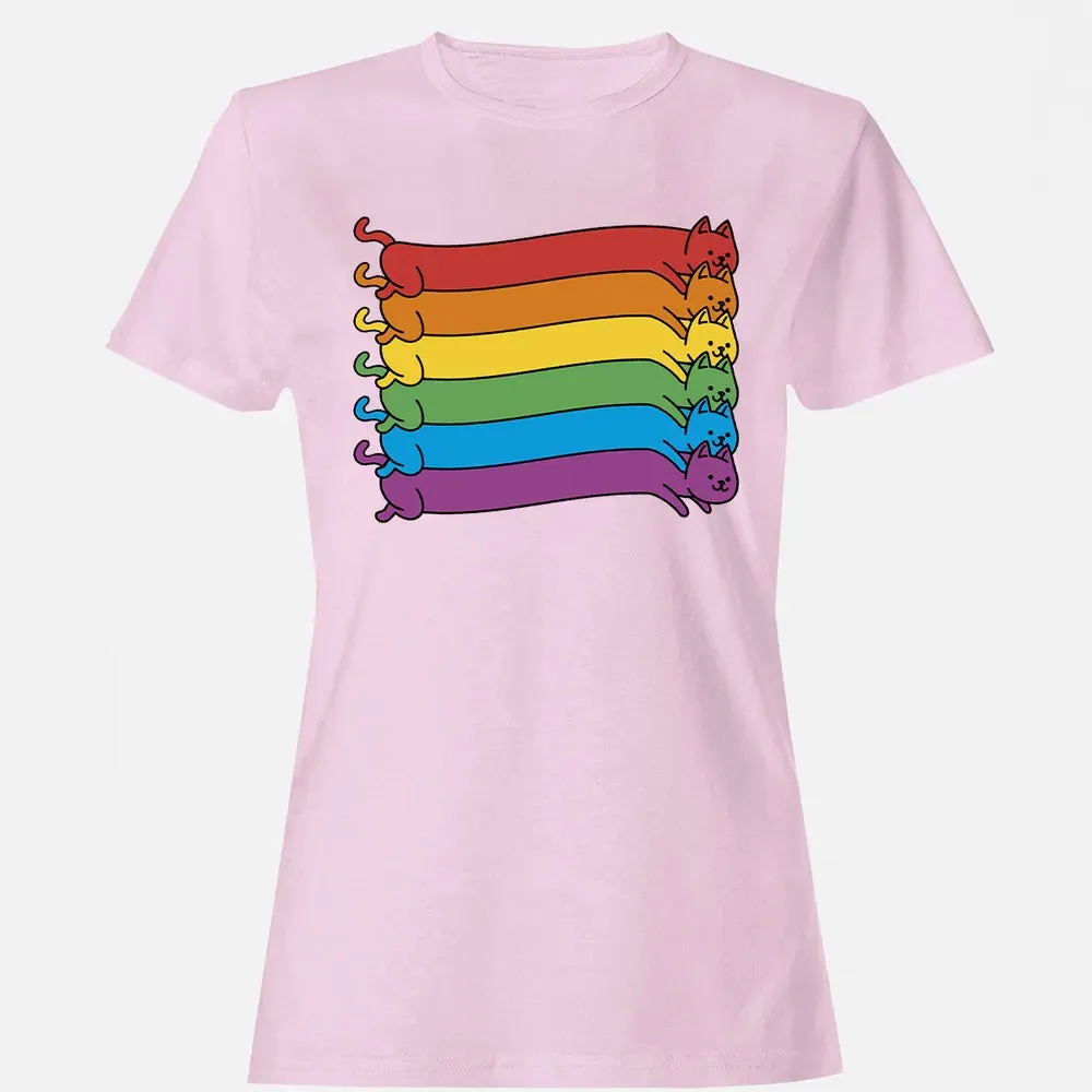 Rainbow Cats Pride Flag Women's T-shirt - 9