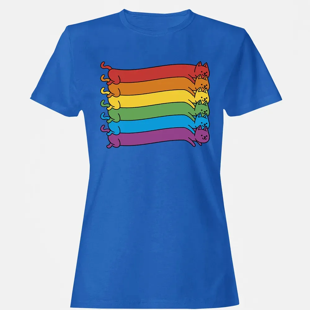 Rainbow Cats Pride Flag Women's T-shirt - 14