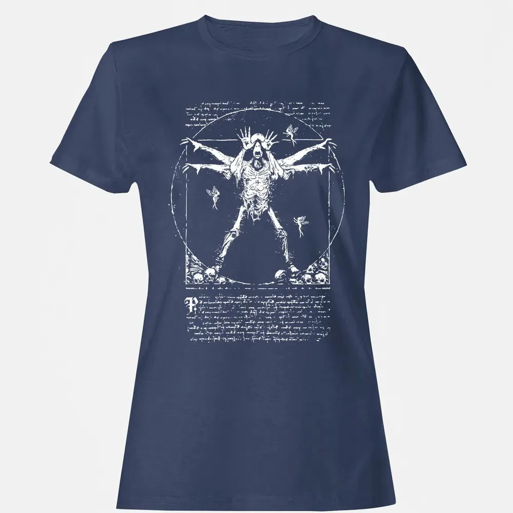 Vitruvian Pale Man Women's T-shirt - 10