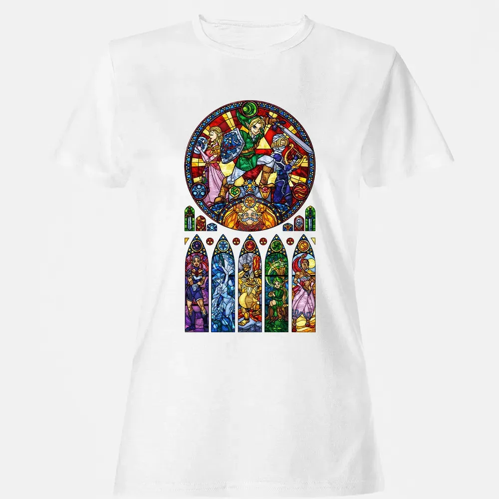 Zelda Stained Glass Women's T-shirt - 16