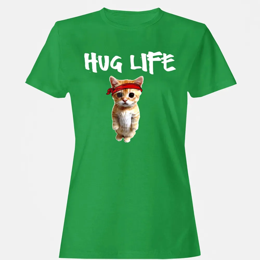 Hug Life    Funny awesome Cool cute cat kitten Women's T-shirt - 7