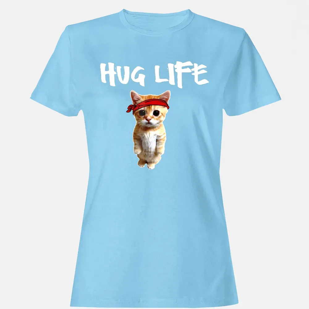 Hug Life    Funny awesome Cool cute cat kitten Women's T-shirt - 8