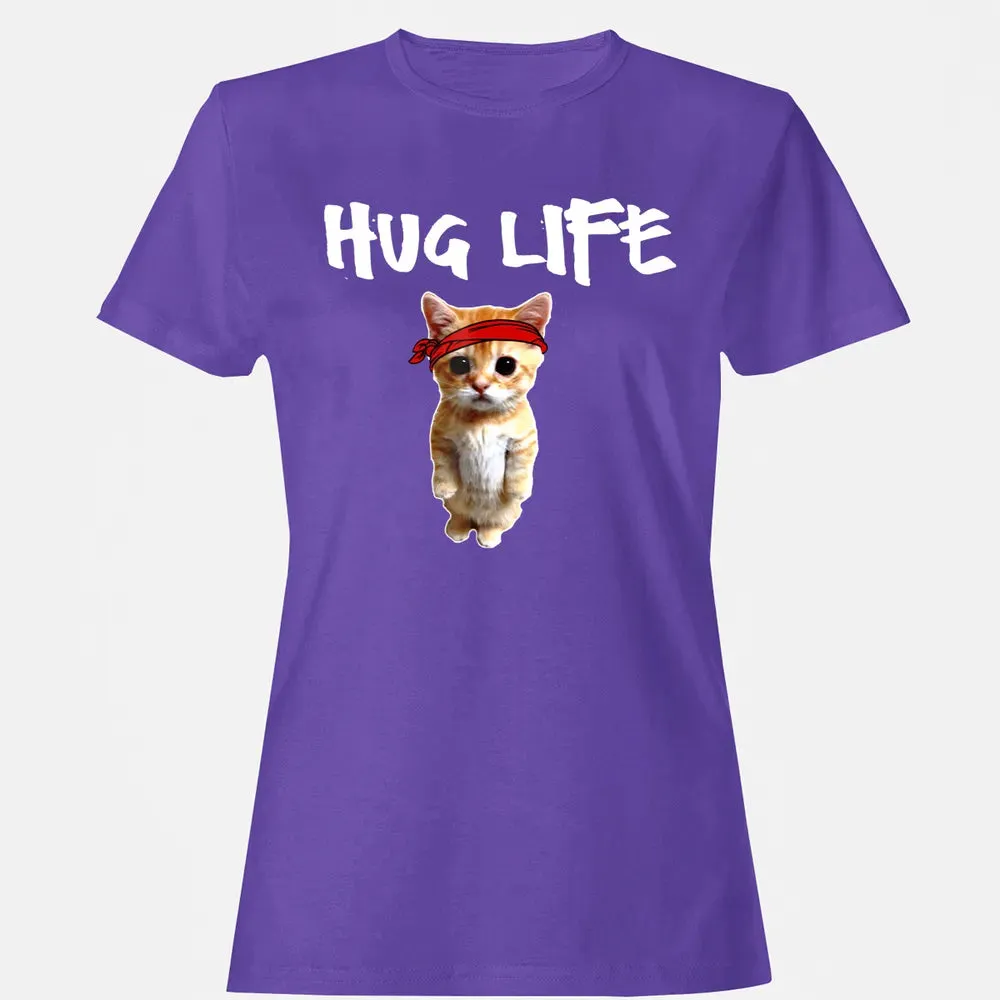 Hug Life    Funny awesome Cool cute cat kitten Women's T-shirt - 12