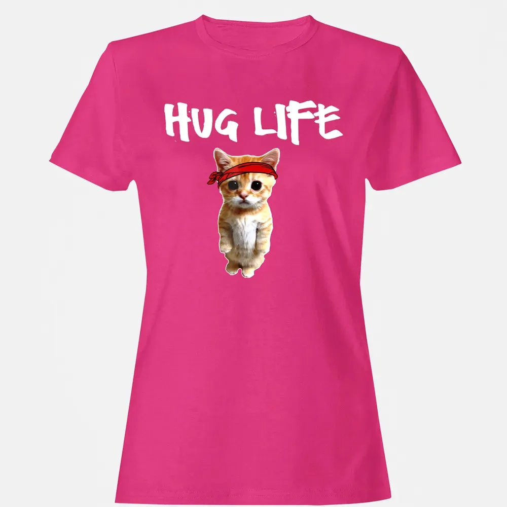 Hug Life    Funny awesome Cool cute cat kitten Women's T-shirt - 6