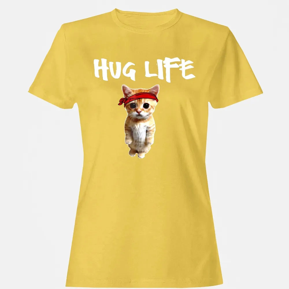 Hug Life    Funny awesome Cool cute cat kitten Women's T-shirt - 4