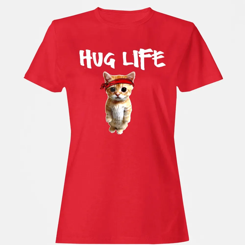 Hug Life    Funny awesome Cool cute cat kitten Women's T-shirt - 13