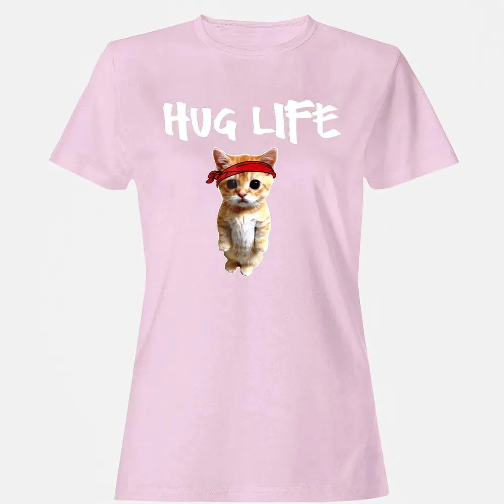 Hug Life    Funny awesome Cool cute cat kitten Women's T-shirt - 9
