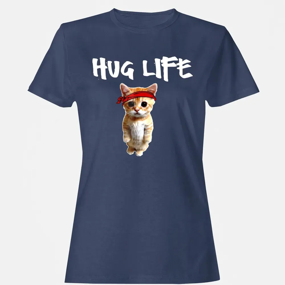 Hug Life    Funny awesome Cool cute cat kitten Women's T-shirt - 10