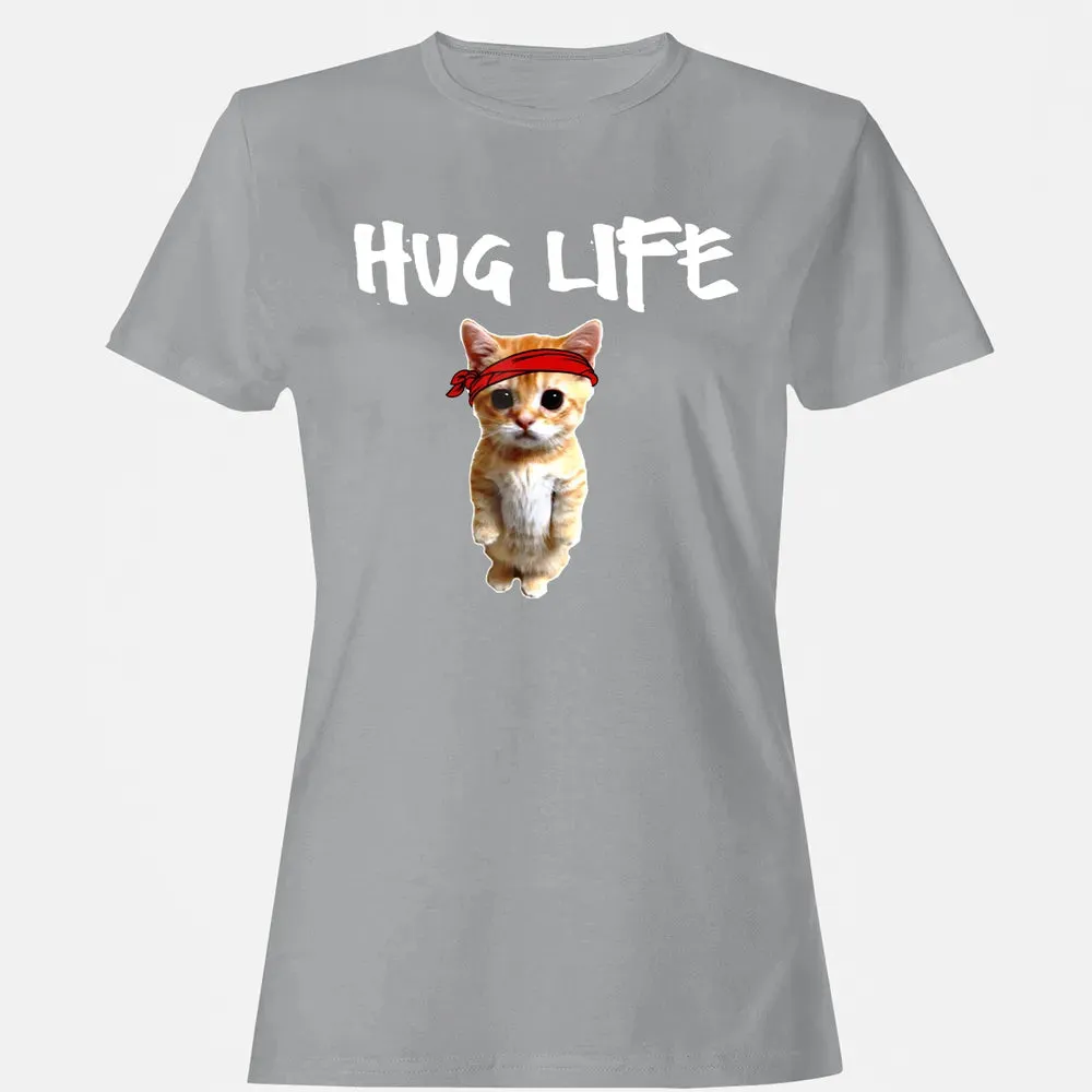 Hug Life    Funny awesome Cool cute cat kitten Women's T-shirt - 15