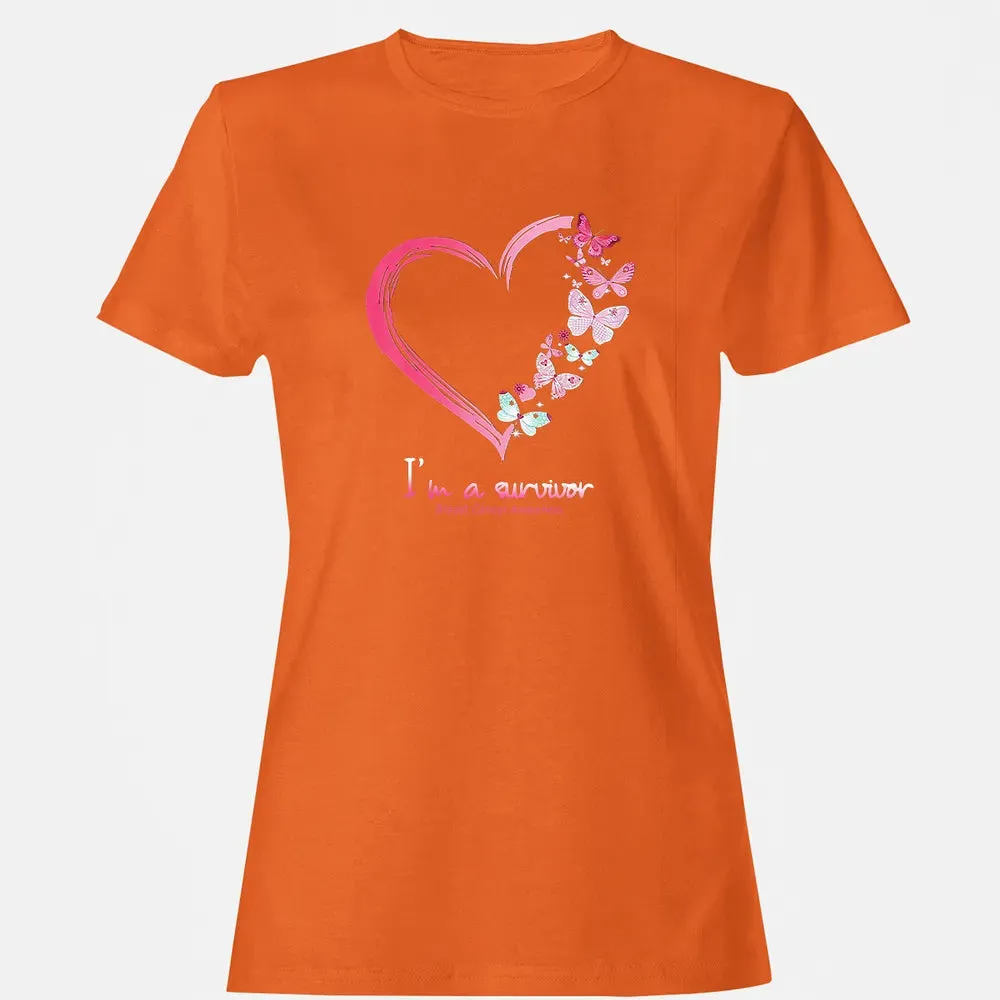 I'm A Survivor Breast Cancer Awareness Women's T-shirt - 11