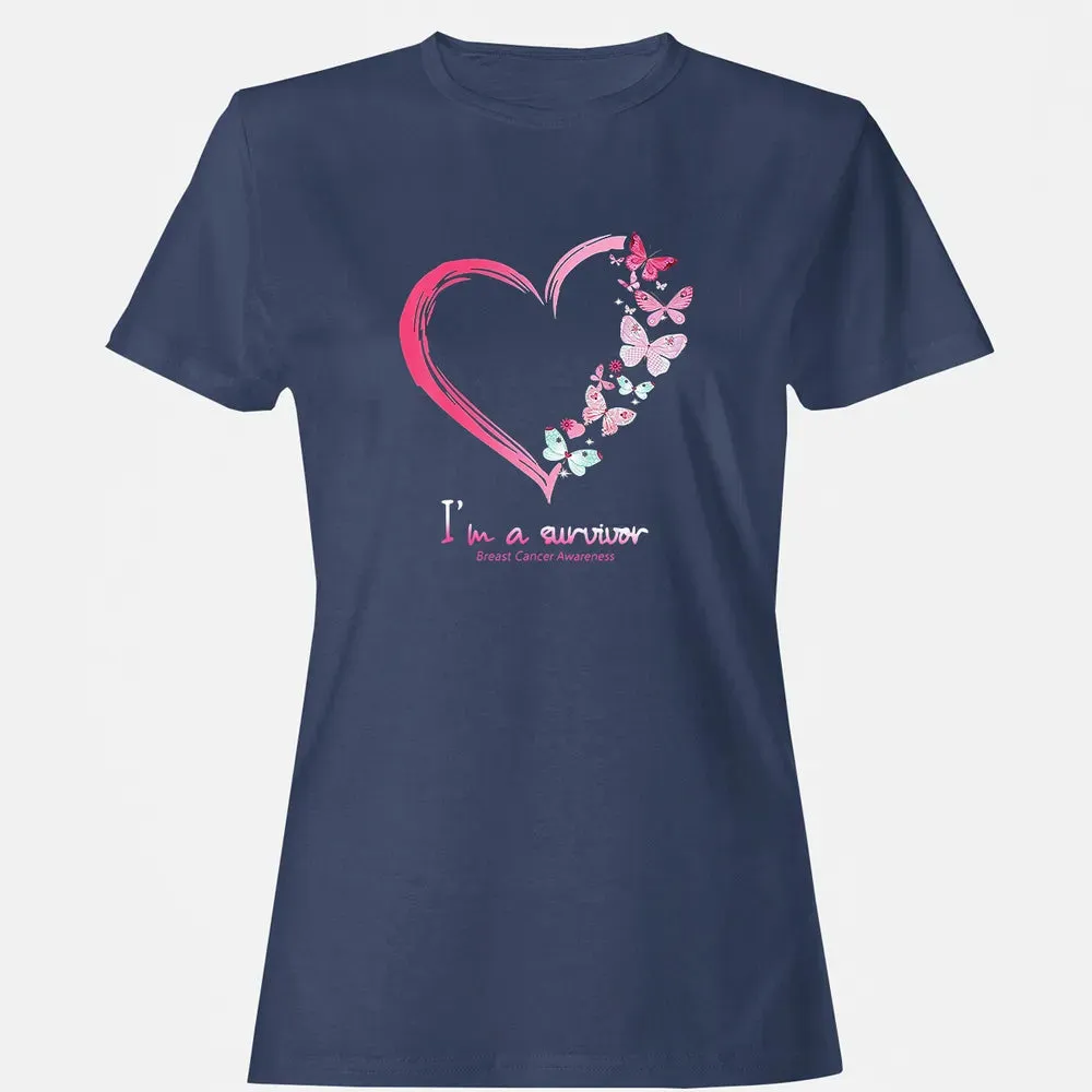 I'm A Survivor Breast Cancer Awareness Women's T-shirt - 10
