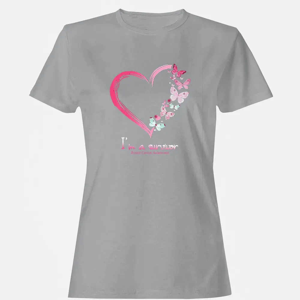 I'm A Survivor Breast Cancer Awareness Women's T-shirt - 15