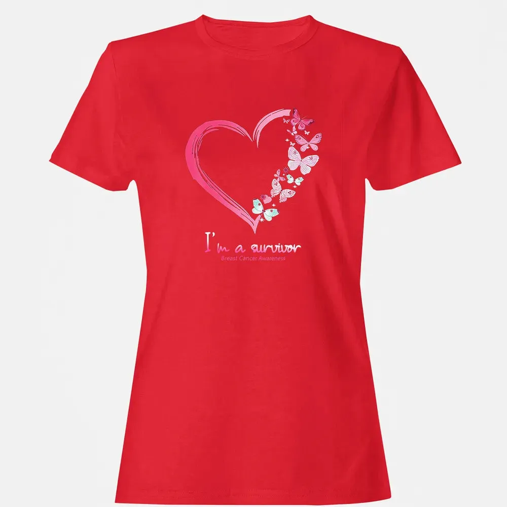 I'm A Survivor Breast Cancer Awareness Women's T-shirt - 13