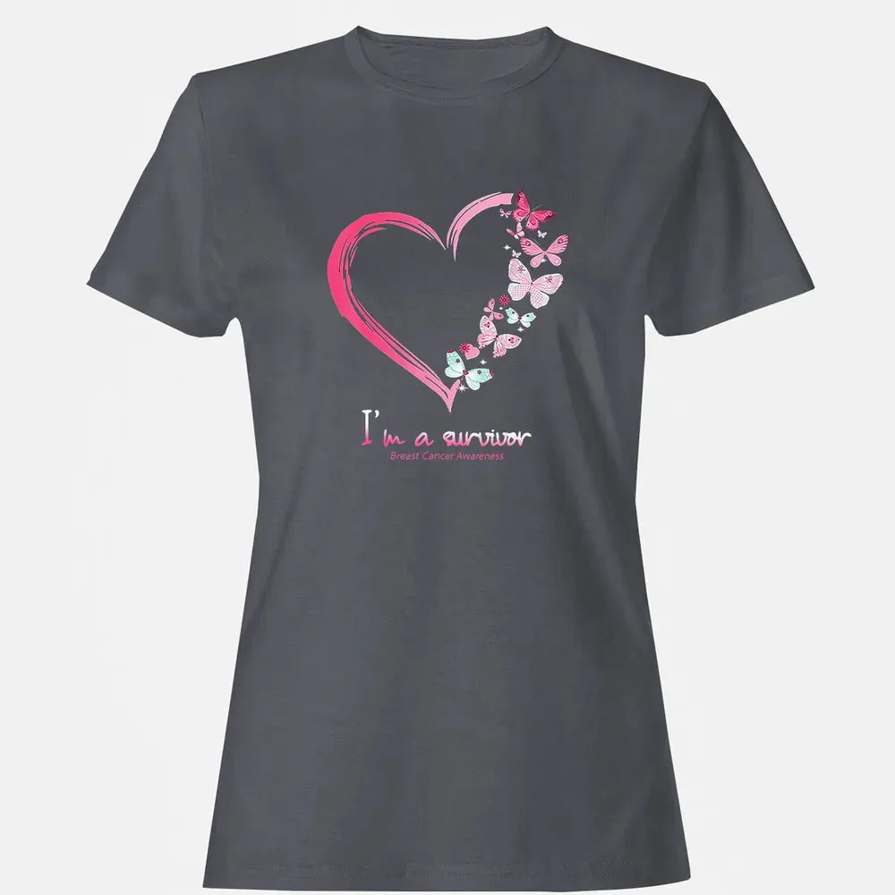 I'm A Survivor Breast Cancer Awareness Women's T-shirt - 5