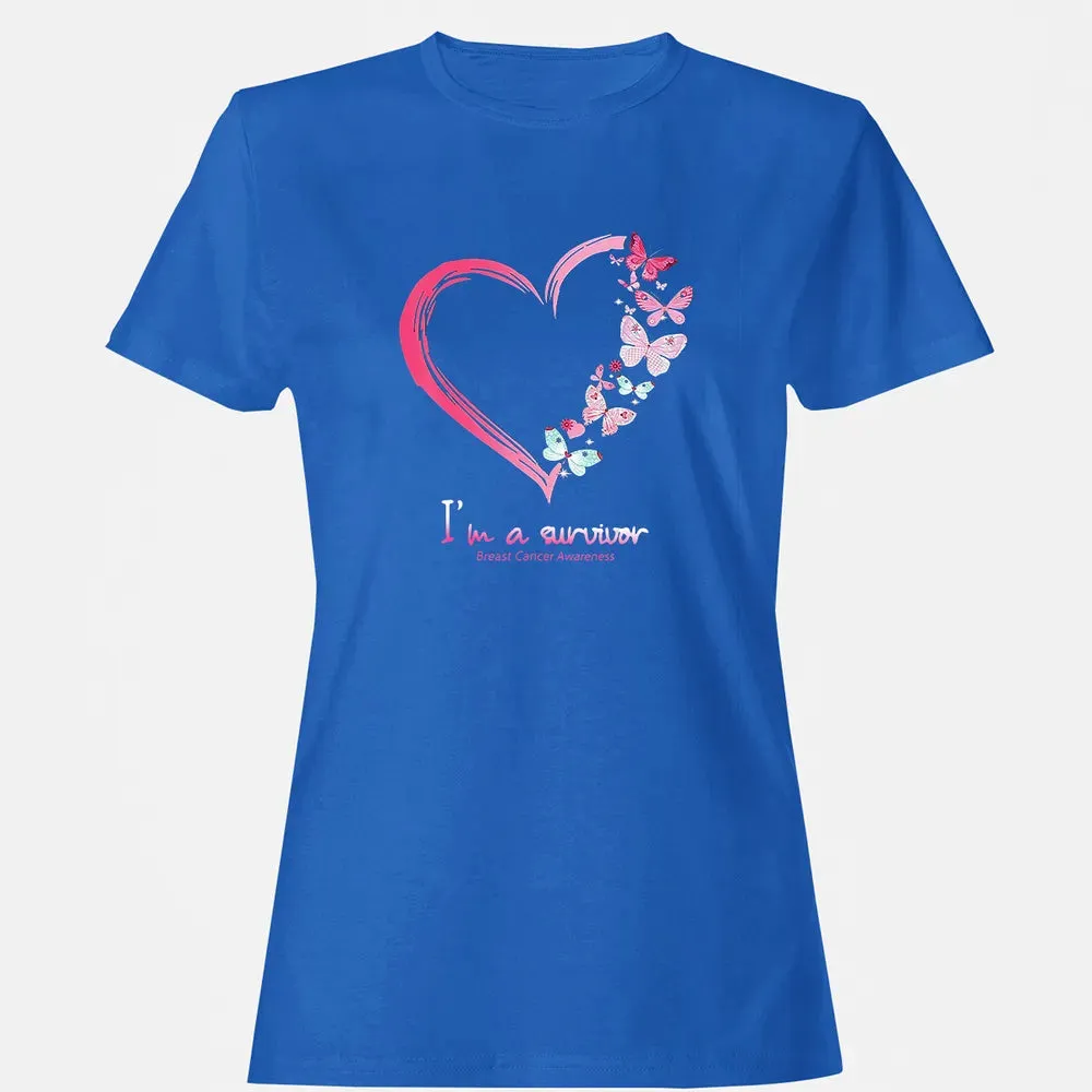 I'm A Survivor Breast Cancer Awareness Women's T-shirt - 14