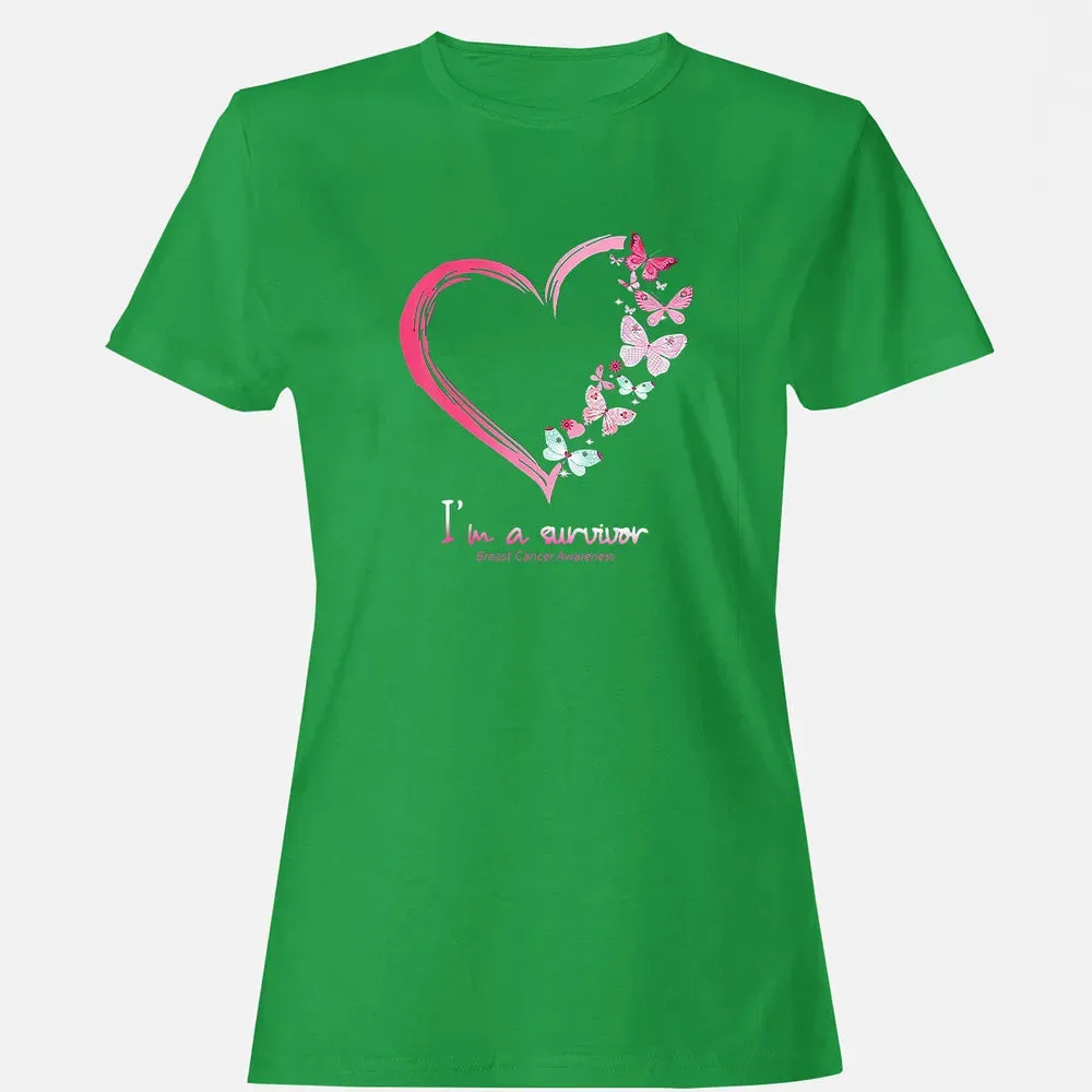 I'm A Survivor Breast Cancer Awareness Women's T-shirt - 7