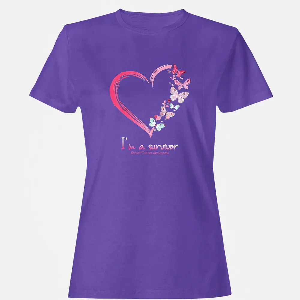 I'm A Survivor Breast Cancer Awareness Women's T-shirt - 12