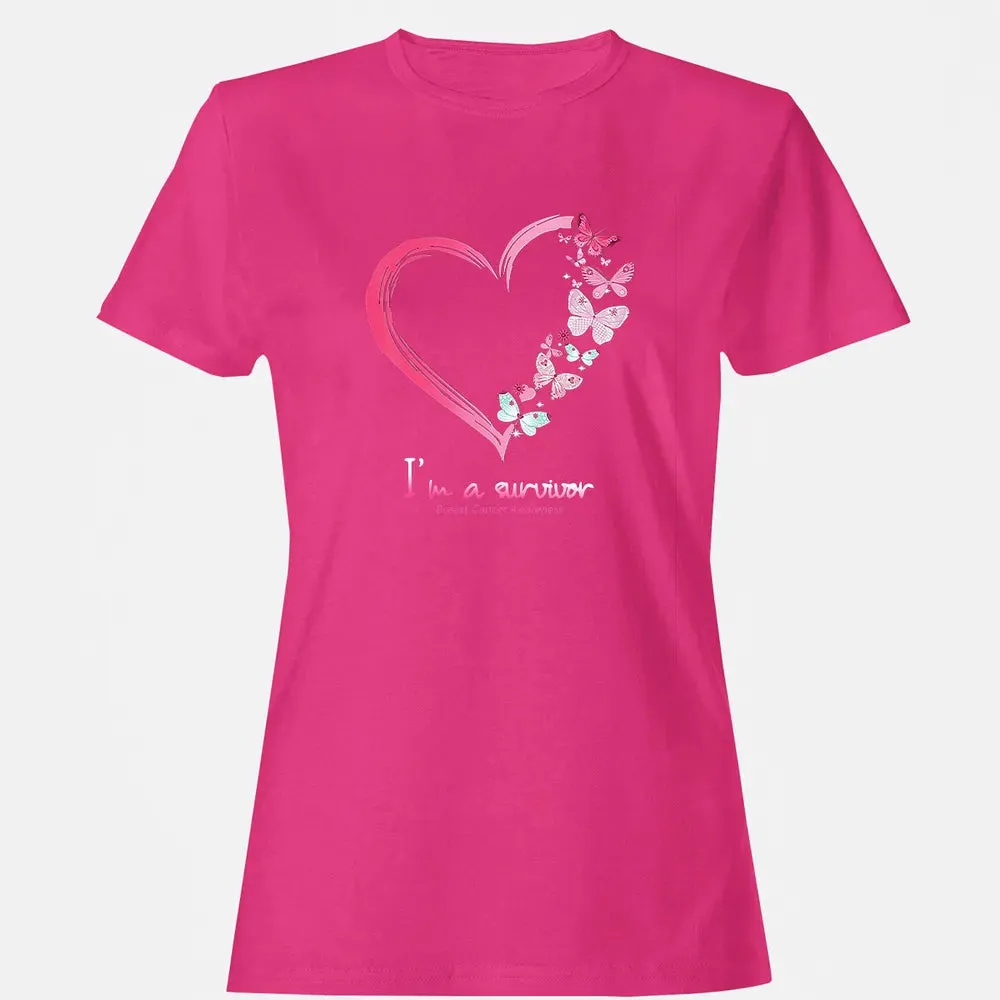 I'm A Survivor Breast Cancer Awareness Women's T-shirt - 6