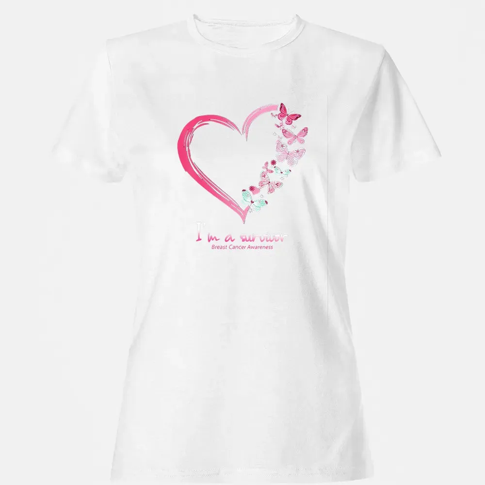 I'm A Survivor Breast Cancer Awareness Women's T-shirt - 16
