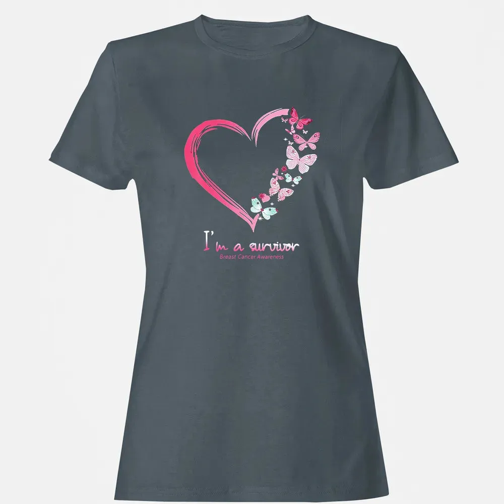 I'm A Survivor Breast Cancer Awareness Women's T-shirt - 3