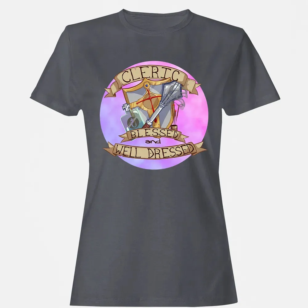Cleric   Blessed and Well Dressed Women's T-shirt - 4