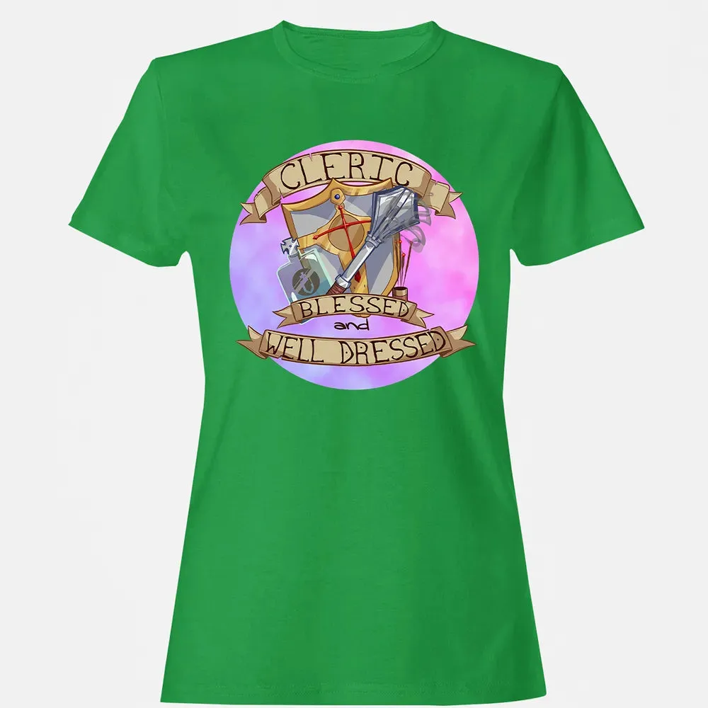 Cleric   Blessed and Well Dressed Women's T-shirt - 6