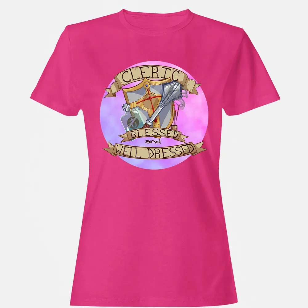Cleric   Blessed and Well Dressed Women's T-shirt - 5