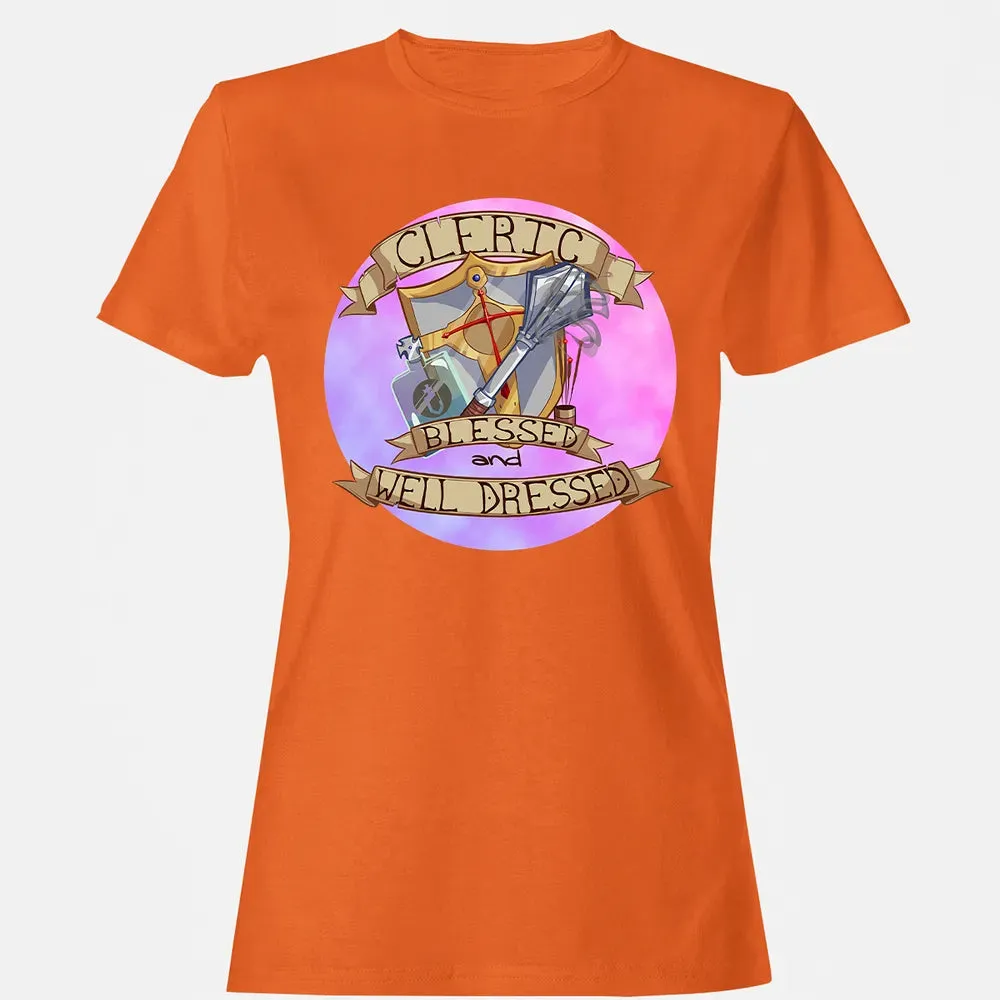 Cleric   Blessed and Well Dressed Women's T-shirt - 10
