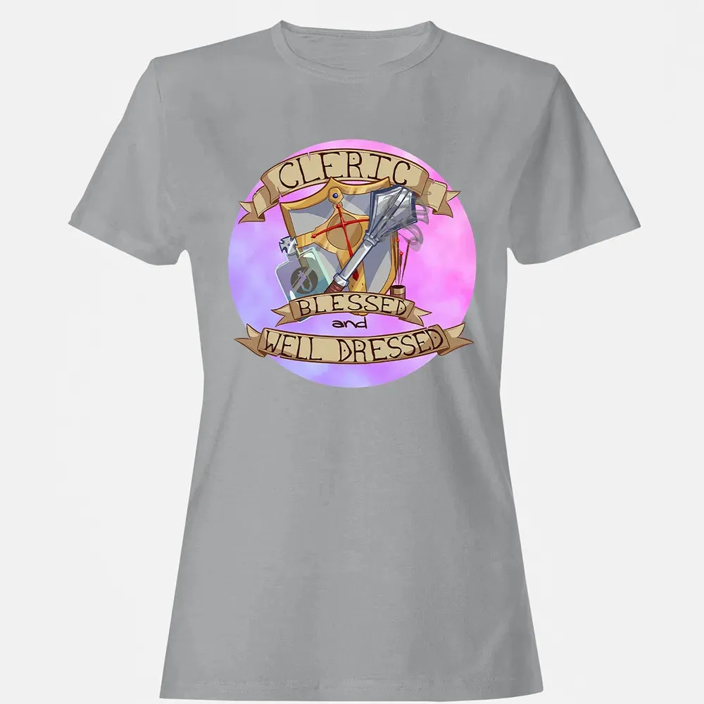 Cleric   Blessed and Well Dressed Women's T-shirt - 14
