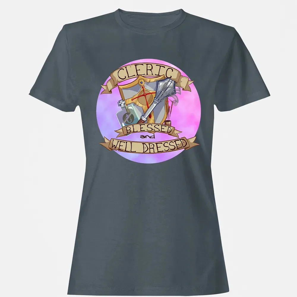 Cleric   Blessed and Well Dressed Women's T-shirt - 3