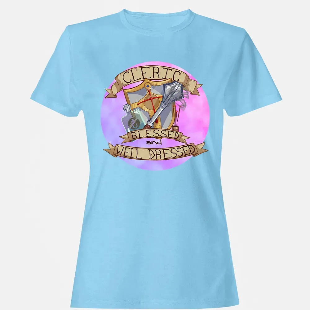 Cleric   Blessed and Well Dressed Women's T-shirt - 7