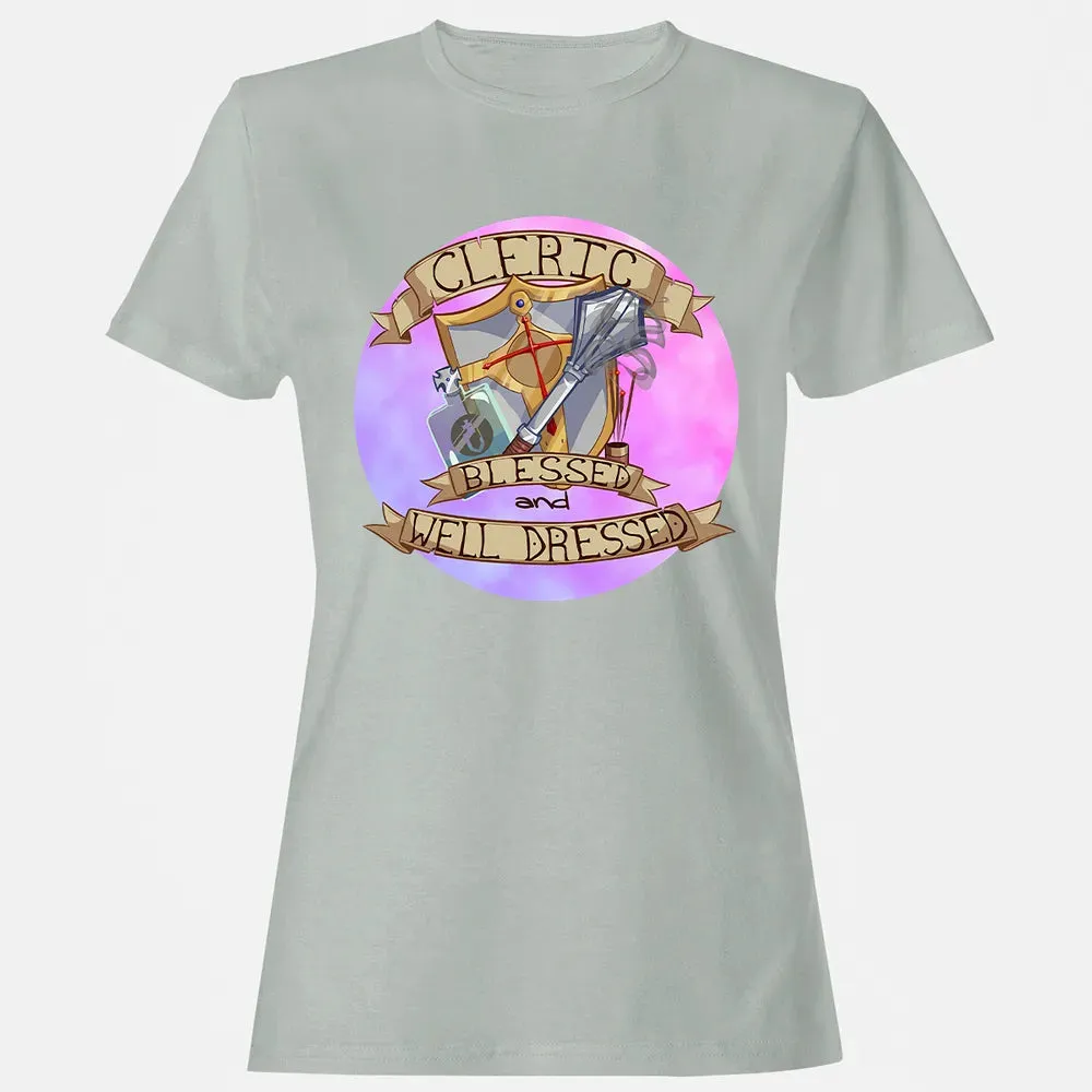 Cleric   Blessed and Well Dressed Women's T-shirt - 2