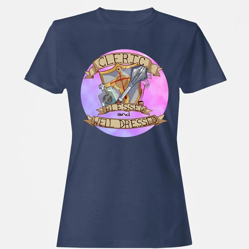 Cleric   Blessed and Well Dressed Women's T-shirt - 9