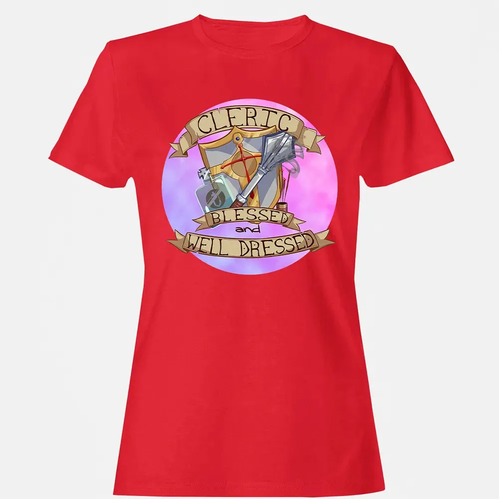 Cleric   Blessed and Well Dressed Women's T-shirt - 12