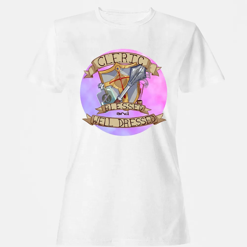 Cleric   Blessed and Well Dressed Women's T-shirt - 15