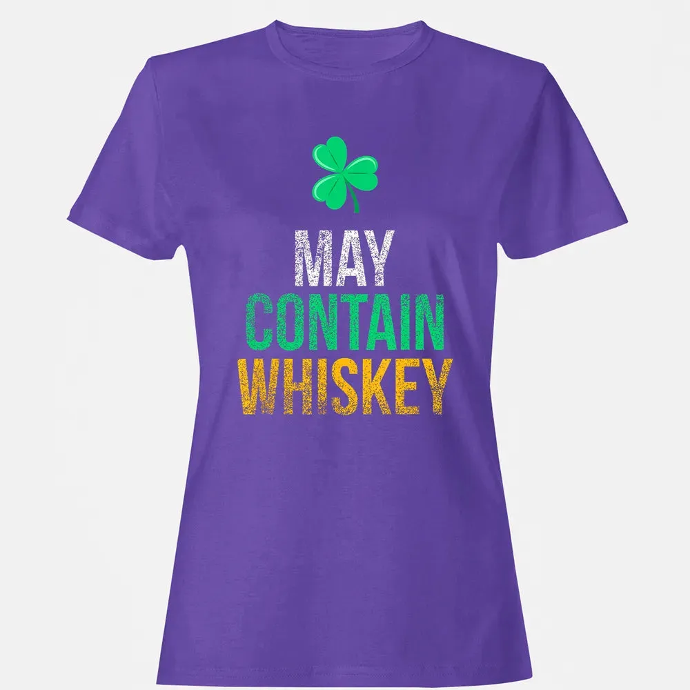 May Contain Whiskey Funny Irish St.png Women's T-shirt - 12