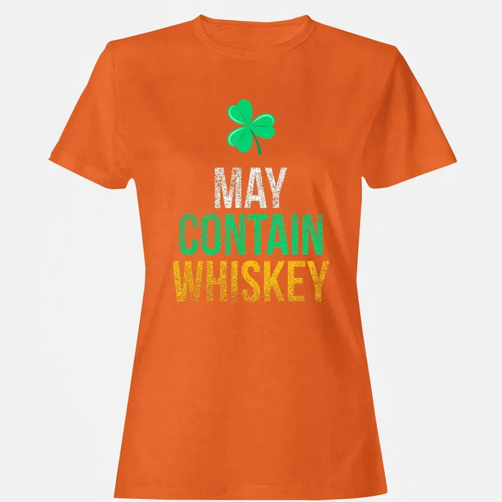 May Contain Whiskey Funny Irish St.png Women's T-shirt - 11