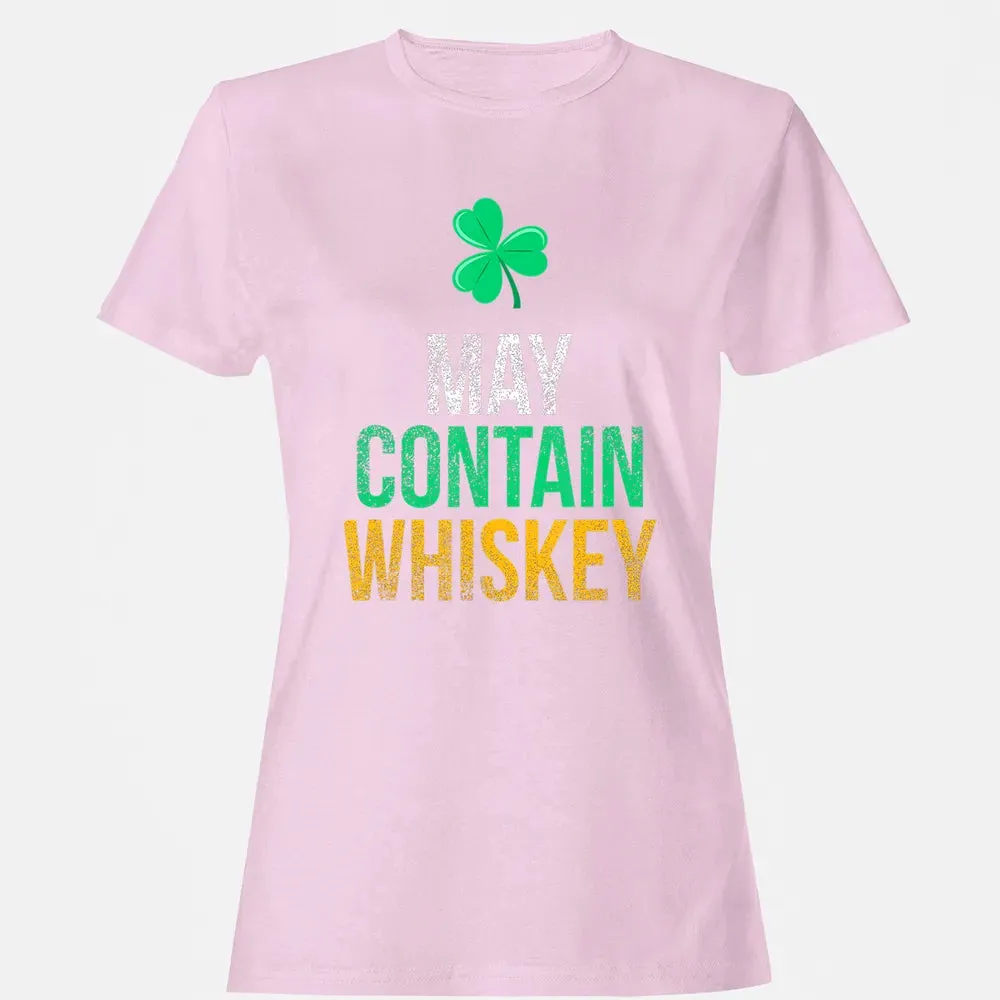May Contain Whiskey Funny Irish St.png Women's T-shirt - 9